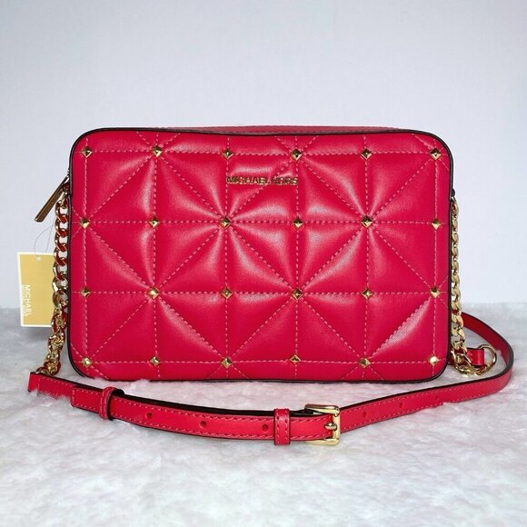 Michael Kors Pink Jet Set Small Crossbody Bag NWT - Picture 5 of 9